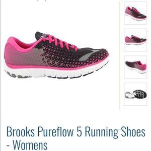 Brooks® Pure Flow 5 Running Shoe Hot Pink & Gray!